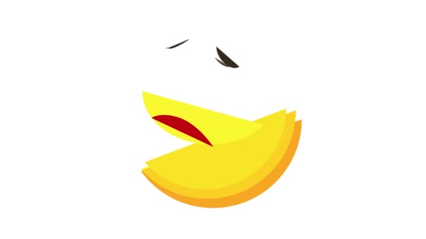 Sorry smiley icon animation — Stock Video