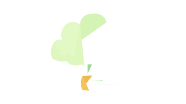 Cloud database pictogram animatie — Stockvideo