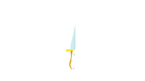 Animação de ícone de faca — Vídeo de Stock