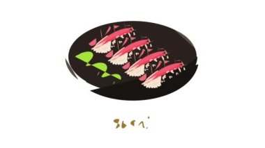 Suşi simgesi canlandırması