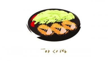 Tonkatsu simge canlandırması