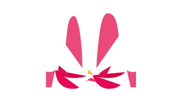 Różowy biustonosz ikona animacja — Wideo stockowe