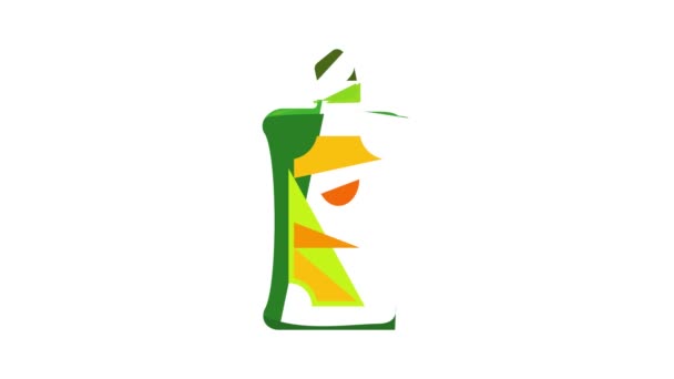 Vermouth pictogram animatie — Stockvideo