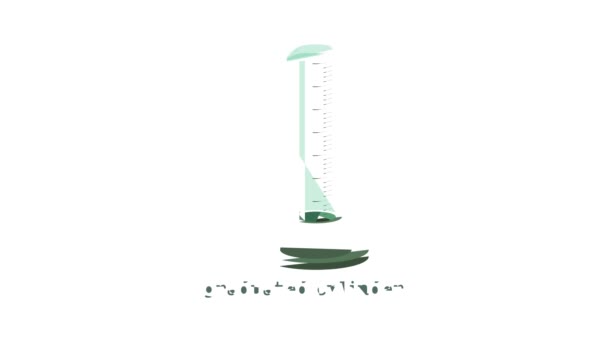 Afgestudeerd cilinder pictogram animatie — Stockvideo