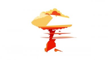 Nükleer patlama simgesi canlandırması