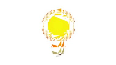 Soyut lamba simgesi canlandırması