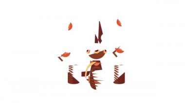 Üç dokunaç simgesi animasyonlu robot