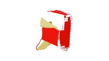 Kışın şapka simgesi canlandırması