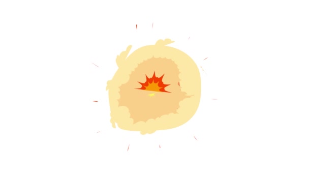 Ağır patlama simgesi canlandırması — Stok video