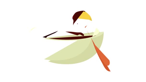 Animação ícone pincel churrasco — Vídeo de Stock