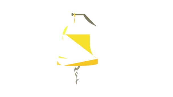 Animacja ikony dzwonka morskiego — Wideo stockowe