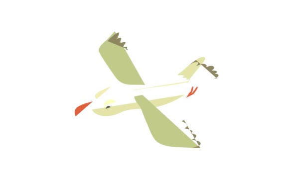 Gull pictogram animatie — Stockvideo