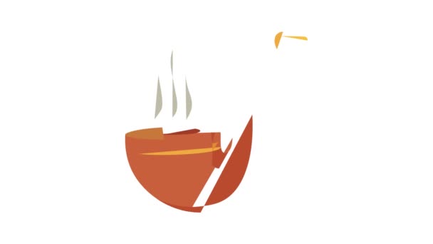 Курительная трубка Icon Animation — стоковое видео