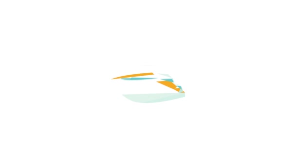 Animação ícone barco — Vídeo de Stock
