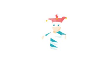 Jester bebek simgesi animasyonu