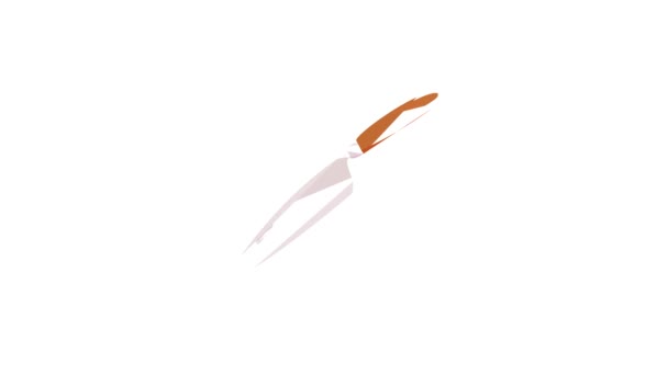 Cozinha faca ícone animação — Vídeo de Stock
