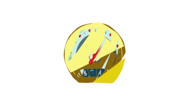 Animação de ícone Speedometr — Vídeo de Stock