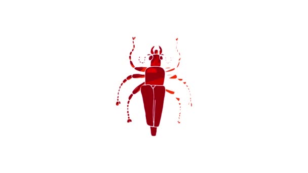 Icono de insecto animación — Vídeo de stock