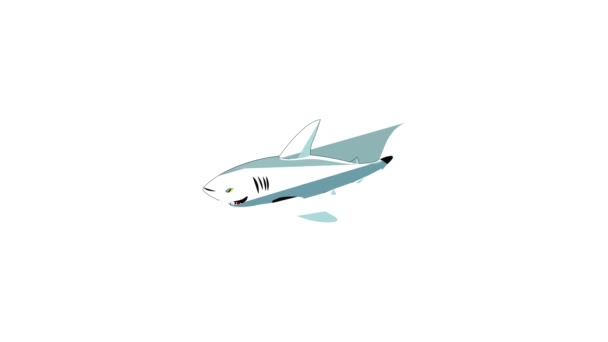 Animation icône requin — Video