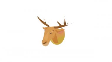 Geyik başı simgesi canlandırması