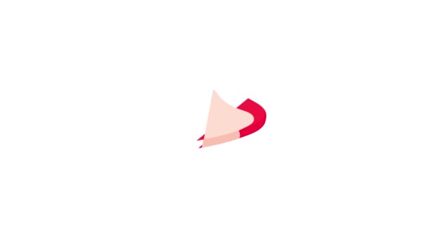 Piece of meat beef icon animation — Stock Video
