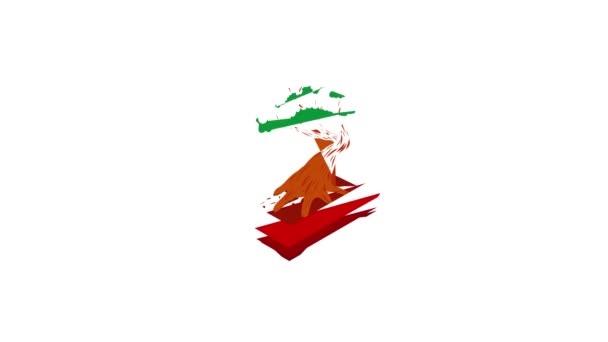 Animace ikon stromu Bonsai — Stock video