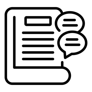 Kitap öğrenme ikonu ana hatları vektörü. Çalışma dosyası