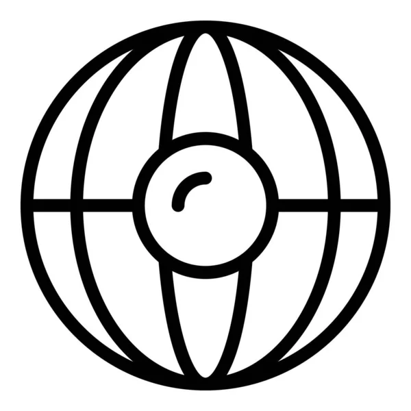 Вектор контуров иконок центра путешествий. Вокруг карты — стоковый вектор