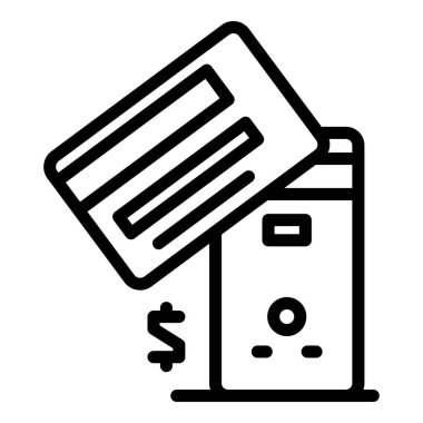 Masaüstü simgesi ana hatlı vektörü satın al. Mağaza perakende