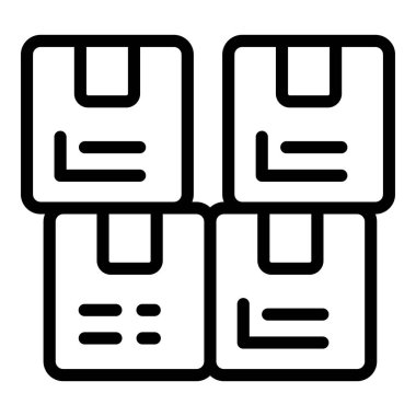 Bilgisayar kontrol simgesi ana hatları vektörü. Dijital sağlayıcı