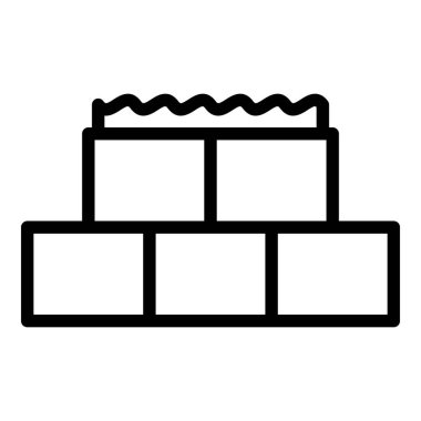 Duvar simgesi ana hat vektörü oluşturuluyor. Karıştırma aracı