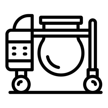 Mimar karıştırıcı simgesi ana hatları vektörü. Beton