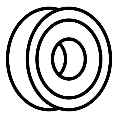 Tekerlek simgesi ana hat vektörü. Araba lastiği