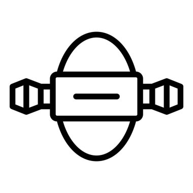 Banyo osmozu ikonu ana hatları vektörü. Su filtresi