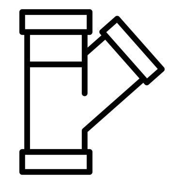 Osmosis boru ikonu ana hat vektörü. Su sistemi