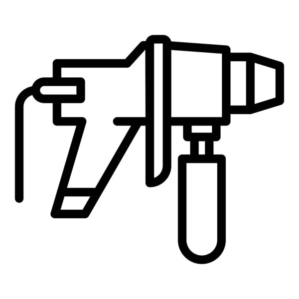Service-Sprayer-Symbol Umrissvektor. Farbpistole — Stockvektor