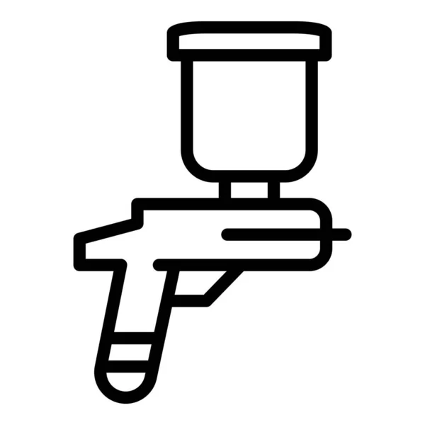 Schilderkanon icoon omtrek vector. Luchtsproeier — Stockvector