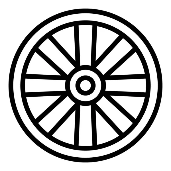 Car aluminium wheel icon outline vector. Rim tyre — Stock Vector