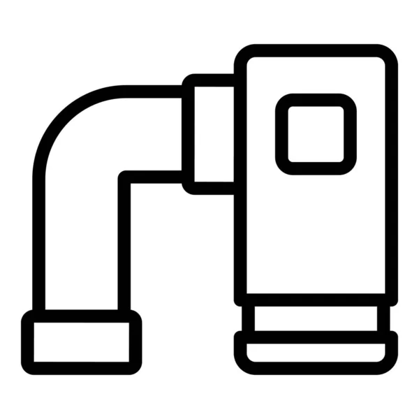Maison osmose icône contour vecteur. Inversion de l'eau — Image vectorielle