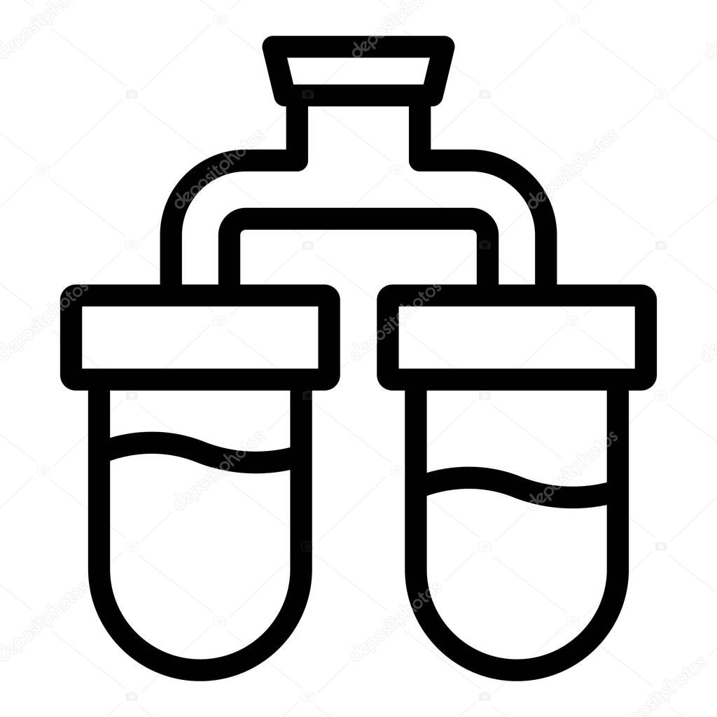 Osmosis purification icon outline vector. Reverse water