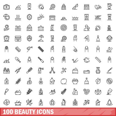 100 güzellik simgesi seti, özet biçimi