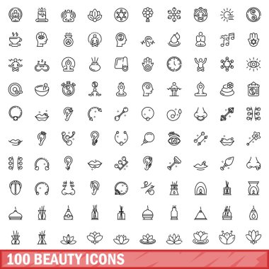 100 güzellik simgesi seti, özet biçimi