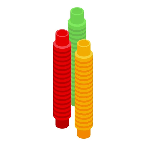 Antistress sticks ícone vetor isométrico. Brinquedo Popit — Vetor de Stock