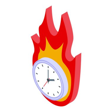 Hızlı dağıtım ikonu izometrik vektörü. Ücretsiz nakliye