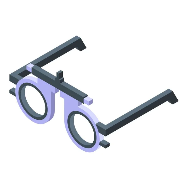 Γυαλιά οπτικής αντίληψης ισομετρικό διάνυσμα. Αισθητήρας οφθαλμός — Διανυσματικό Αρχείο