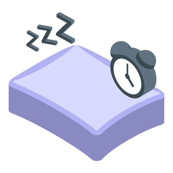 Sleeping memory icon isometric vector. Brain positive — Stock Vector
