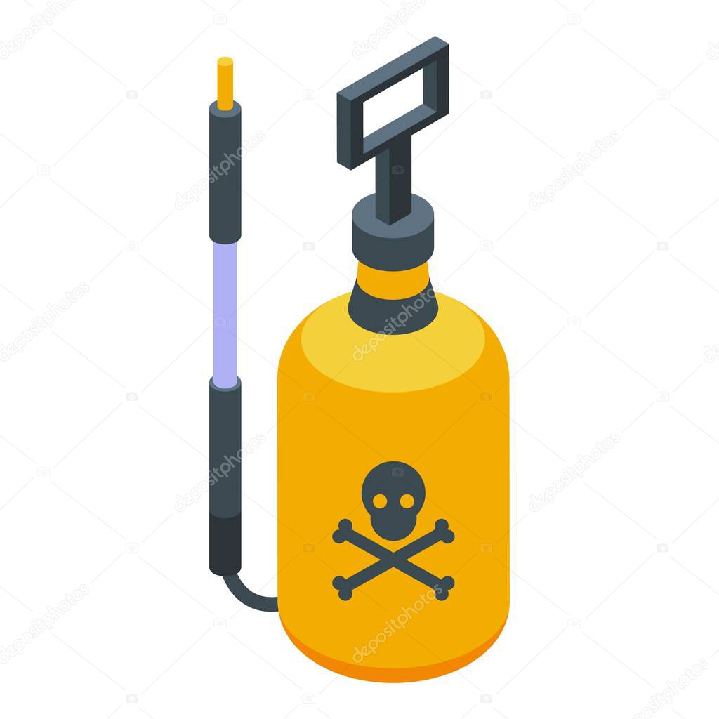 Chemical pest icon isometric vector. Control pesticide
