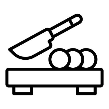 Sebze ikonu ana hatlarını kes. Havuç yemeği.