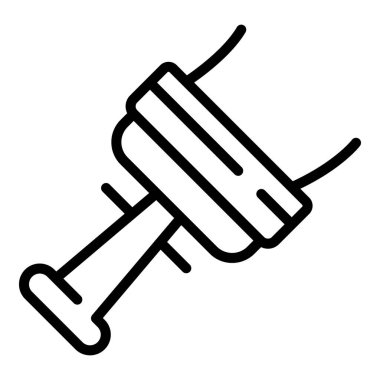 Temiz pencere simgesi ana hat vektörü. Ev servisi