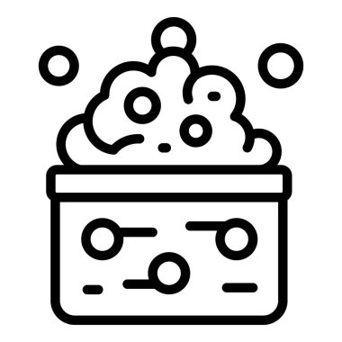 Simge taslak vektörünü yıka. Temizlik evi